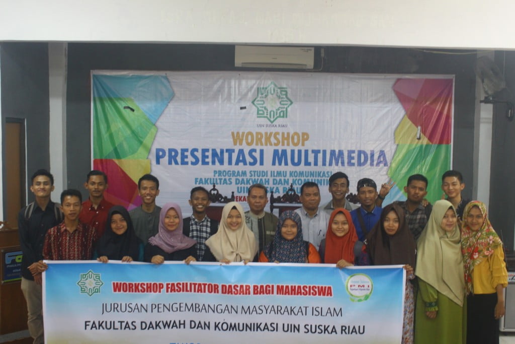 Mahasiswa Pengembangan Masyarakat Islam Fakultas Dakwah dan Komunikasi UIN Sultan Syarif Kasim Riau menaksanakan Kegiatan Workshop  Fasilitator