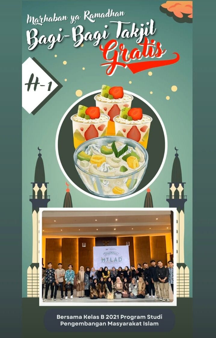 H-1 PMI 6 B  Bagi-bagi Takjil Gratis