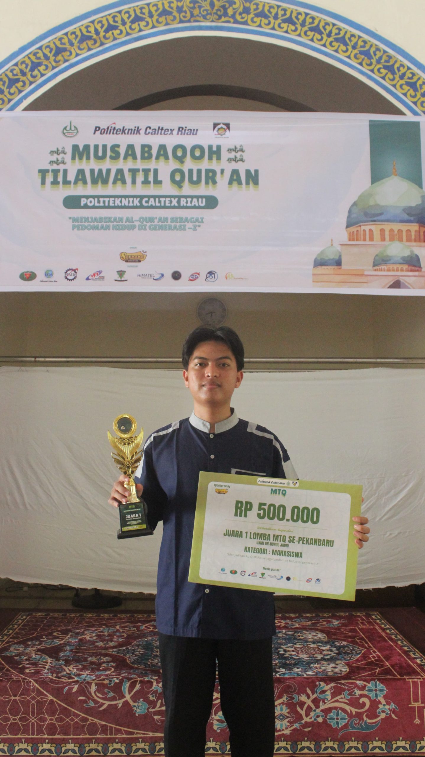 Mahasiswa PMI Raih Juara 1 dalam MTQ Tingkat Mahasiswa se-Kota Pekanbaru