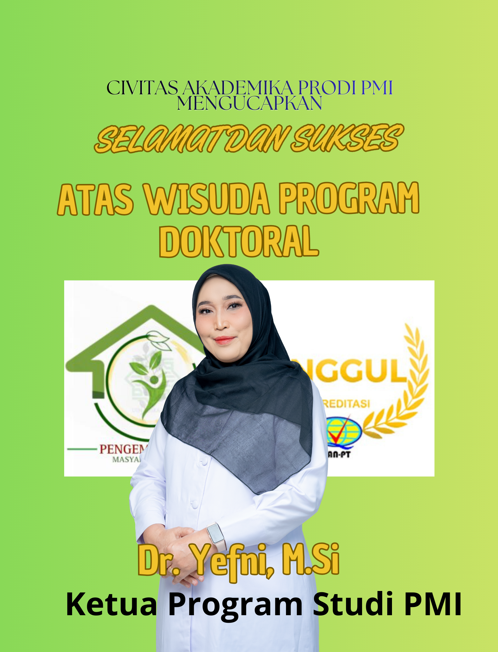 Ketua Prodi PMI Sandang Gelar Doktor: Dedikasi Tanpa Henti untuk Prodi PMI